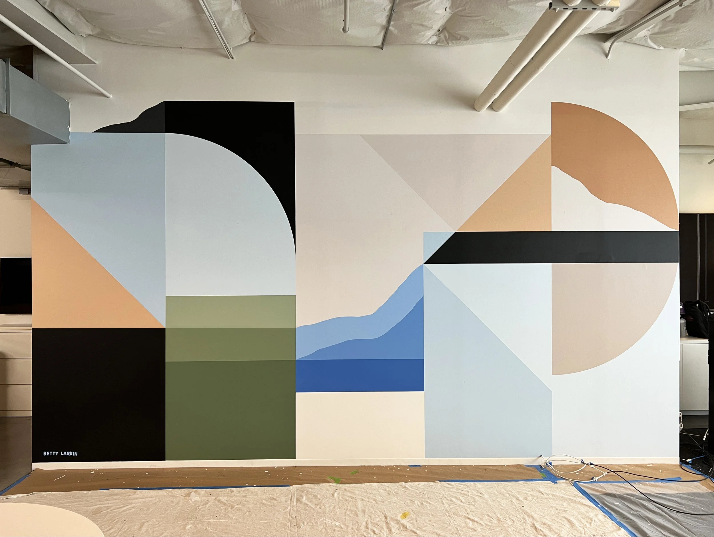 Office + Studio Space Murals | Betty Larkin - Muralist, Artist